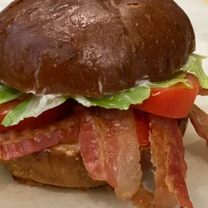 Bacon lettuce and tomaoe sandwich